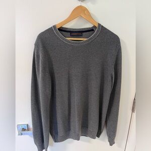 Trussardi Men's Grey Crewneck Knit Sweater